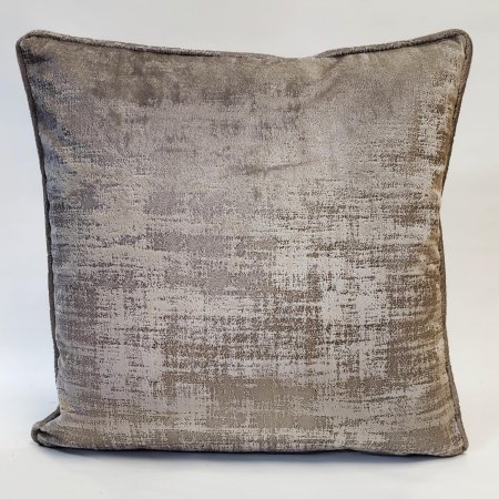 18″ Piped Cushion Cover in Beth – Stone
