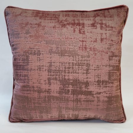 18″ Piped Cushion Cover in Beth – Blush